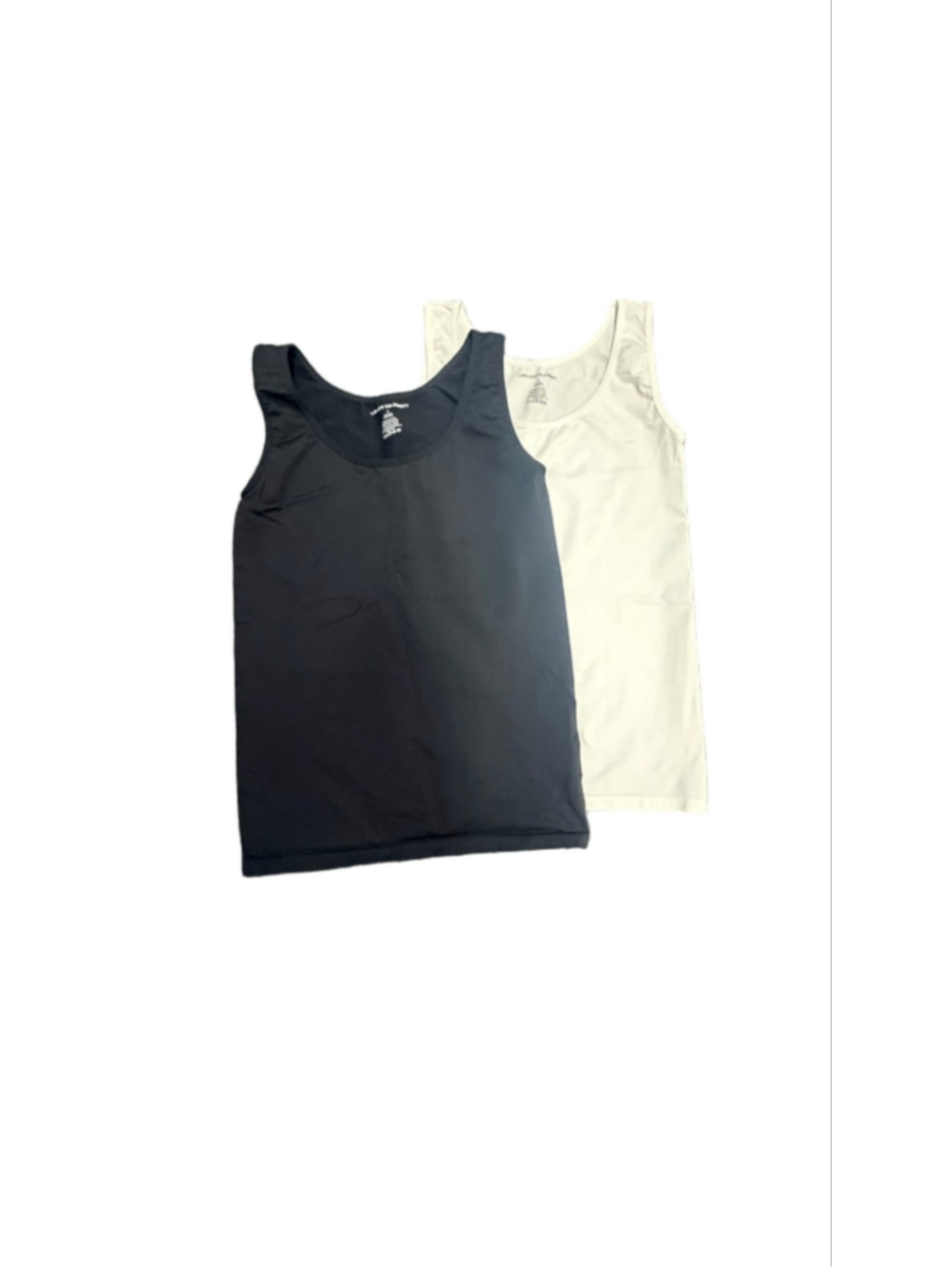 EUC Layla’s Celebrity Black & White Seamless Tank Tops 2-Pack Size S